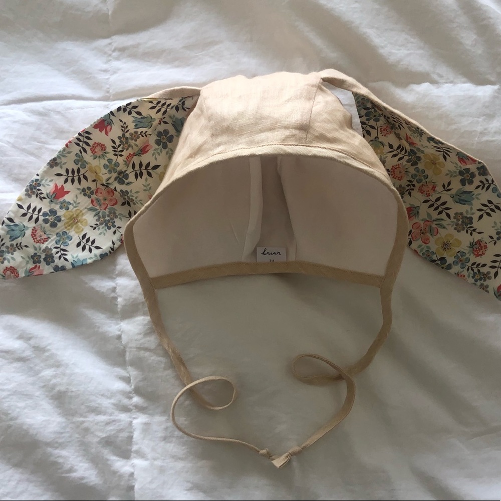 Briar Baby Bunny Bonnet Peach Pink size 2-4